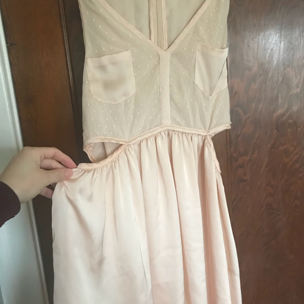 Dusty Pink satin dress